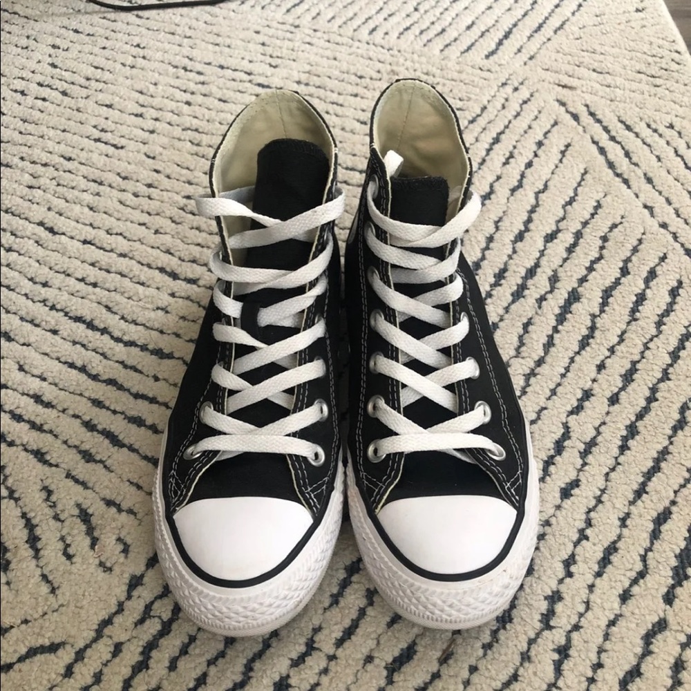 black high top converse